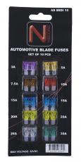 Blade fuse assortment MIDI ATO ATC 10 pcs @ electrokit