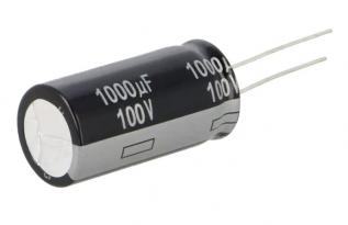 El.lyt 1000uF 100V 105C ø18x36mm @ electrokit