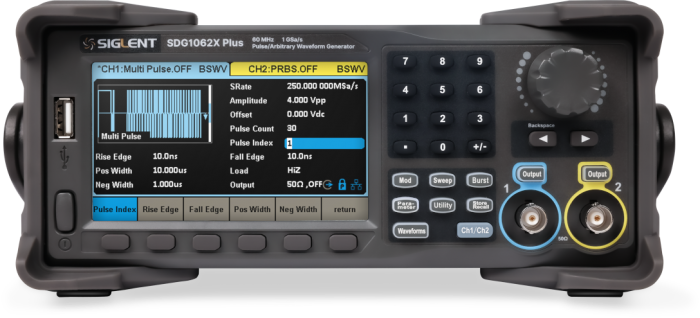 Funktionsgenerator 2-kan 60MHz Siglent SDG1062X+ @ electrokit (1 av 5)