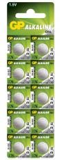 GP A76 LR44 alkalisk knappcell 1.5V 10-pack @ electrokit