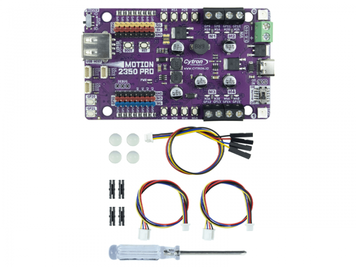 Robotkontroller och motordrivare med RP2350 @ electrokit (6 av 6)