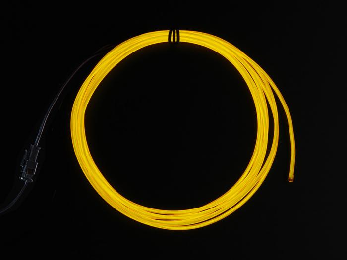 EL-wire 2.5m - yellow @ electrokit (2 of 2)