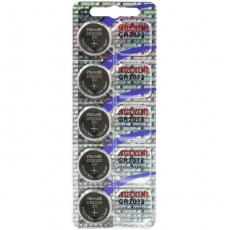 CR2032 batteries lithium 3V Maxell 5-pack @ electrokit