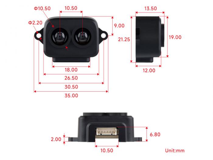 Avstndsgivare Lidar 0.2-8m TF-Luna @ electrokit (8 av 8)