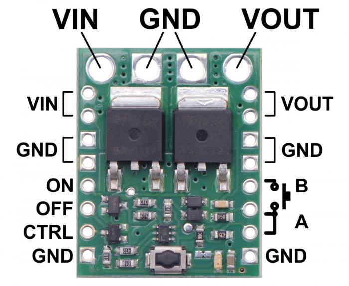 Electronic switch 4.5V - 40V 16A @ electrokit (6 of 6)