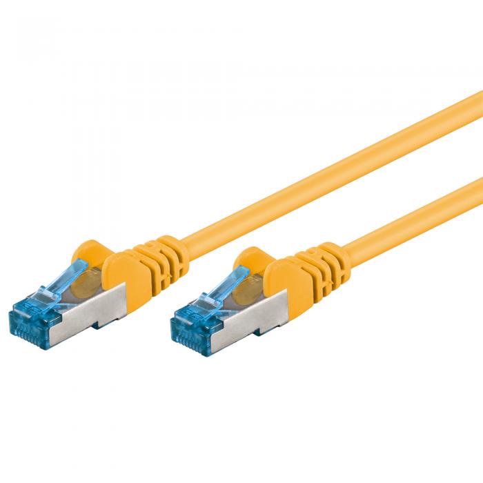 S/FTP Cat6a ntverkskabel 1.5m gul LSZH Cu @ electrokit (1 av 1)