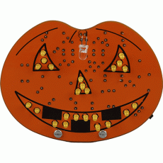 Halloween blinkande pumpa - byggsats @ electrokit