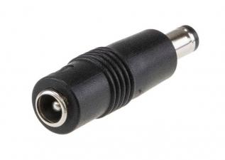 DC-adapter 5.5x2.5x11 hona till 5.5x2.1x9.5 hane @ electrokit