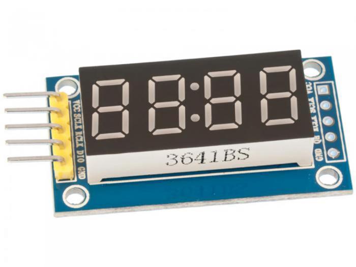 Serial display 7-seg 4-digit 74HC595 @ electrokit (1 of 2)