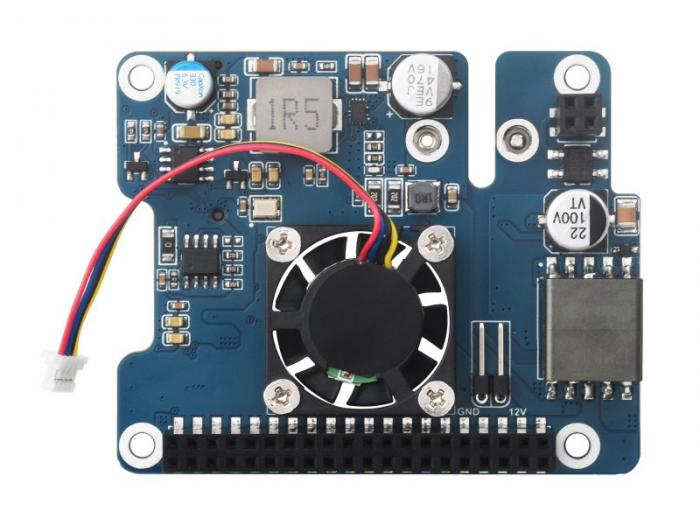 PoE-strmfrsrjningskort fr Raspberry Pi 5 - 5V 4.5A med M.2 @ electrokit (4 of 11)