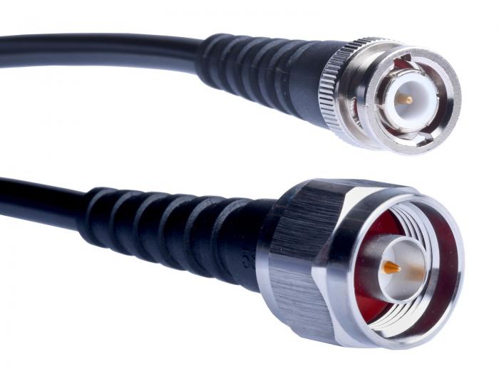 Cable N male to BNC male RG-223 1.25m 4GHz Tekbox @ electrokit (1 of 1)