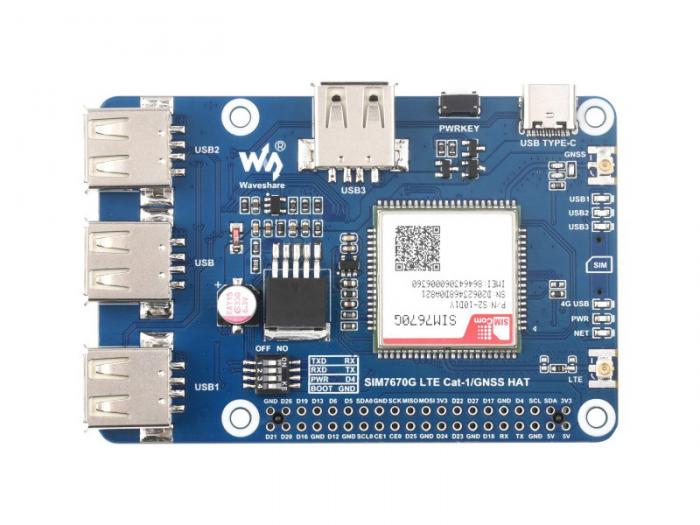 4G / GNSS HAT fr Raspberry Pi SIM7670G @ electrokit (3 av 8)