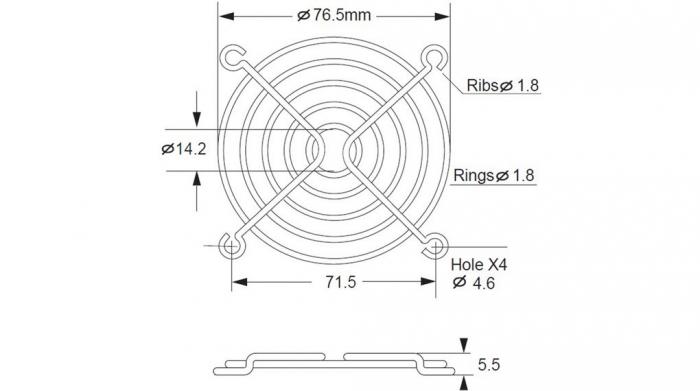 Flktgaller 80 x 80 mm @ electrokit (2 av 2)