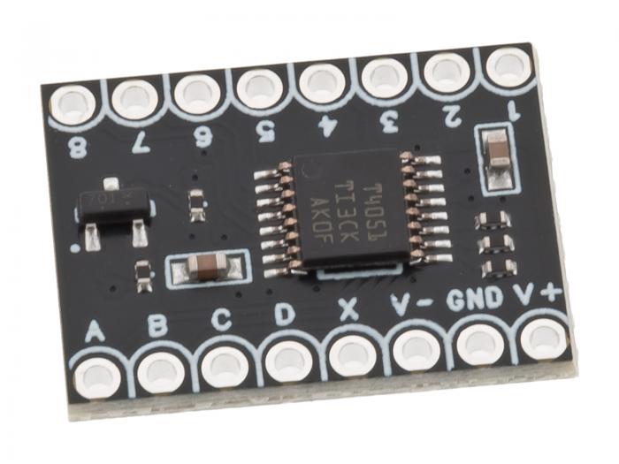 TMUX4051 analog multiplexer 8-kan monterad p kort @ electrokit (2 av 5)