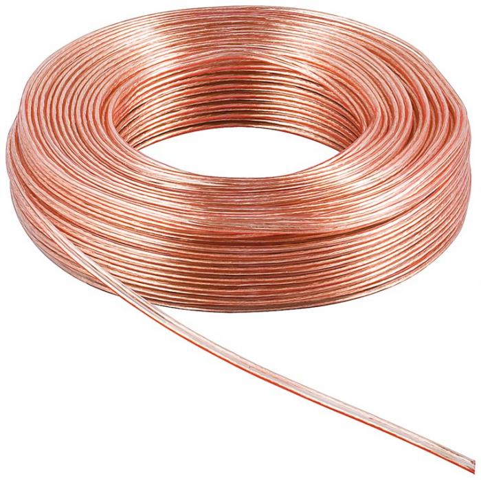 Cable 2x0.75mm CCA transparent 50m @ electrokit (2 of 2)