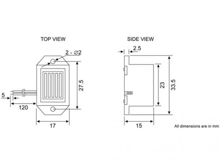 Summer 6V (4-8VDC) 85dB @ electrokit (2 av 2)