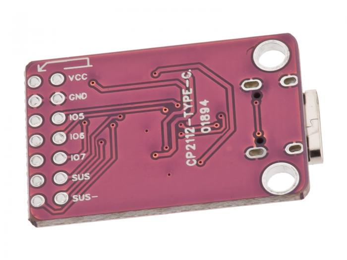 CP2112 USB- till I2C/SMBus monterad p kort @ electrokit (2 av 2)