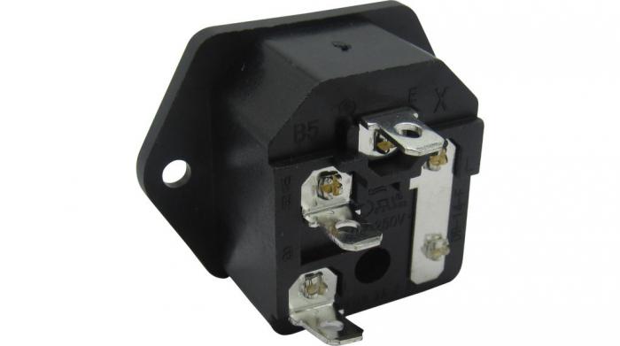 Mains connector C14 with fuse holder @ electrokit (2 of 3)