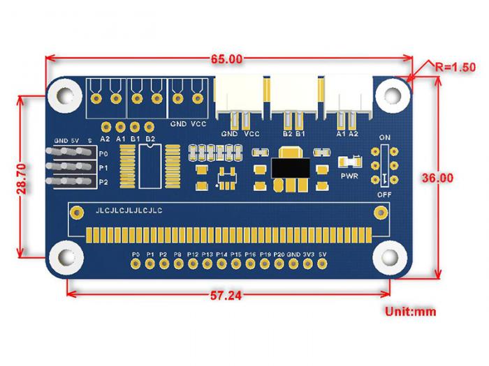 Motordrivare och servokort fr micro:bit @ electrokit (6 av 6)