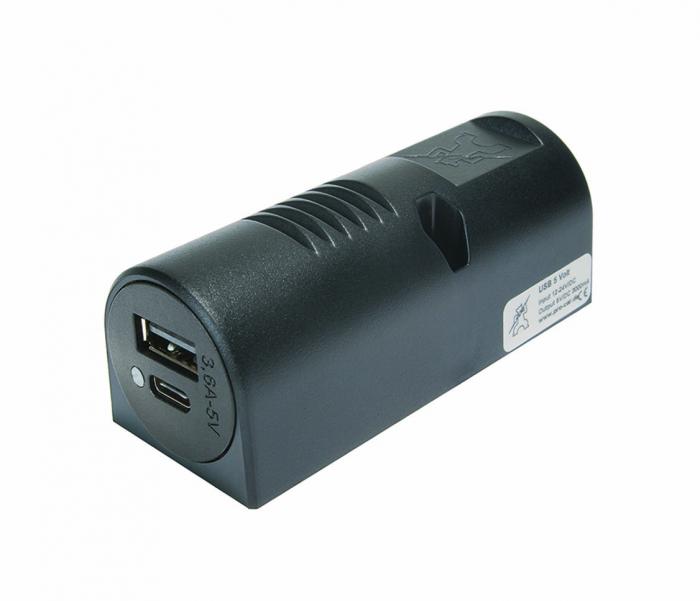 Utanpliggande ladduttag USB-C och A 3.6A 8-34V @ electrokit (1 av 1)