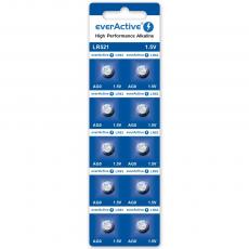 LR521 AG0 alkalisk knappcell 1.5V everActive 10-pack @ electrokit