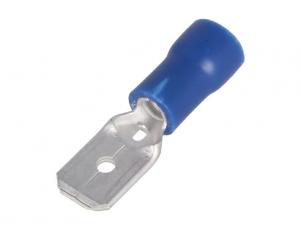 Blade terminal 6.3x0.8mm blue @ electrokit