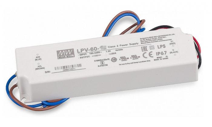 Ntaggregat 48V 1.25A 60W LPV-60-48 @ electrokit (1 av 1)