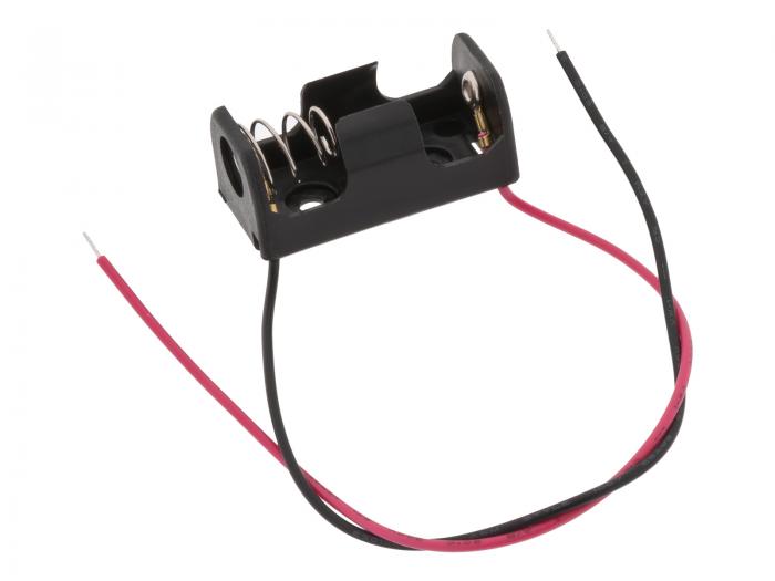 Battery holder 1x 1/2AA cable @ electrokit (1 of 1)