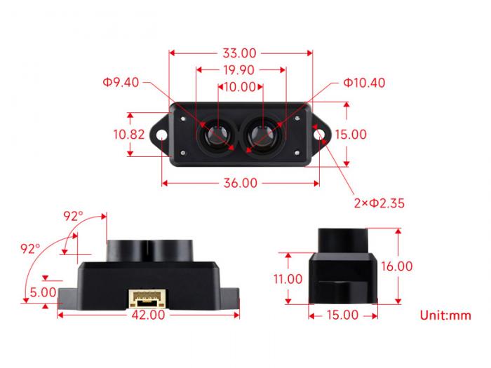 Avstndsgivare Lidar 0.1-12m TF-Mini-S @ electrokit (8 av 8)