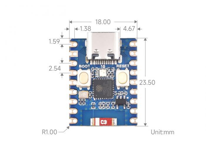 Utvecklingskort ESP32-C3 @ electrokit (5 av 6)