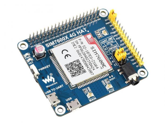 4G / GNSS HAT fr Raspberry Pi SIM7600E-H @ electrokit (1 av 10)