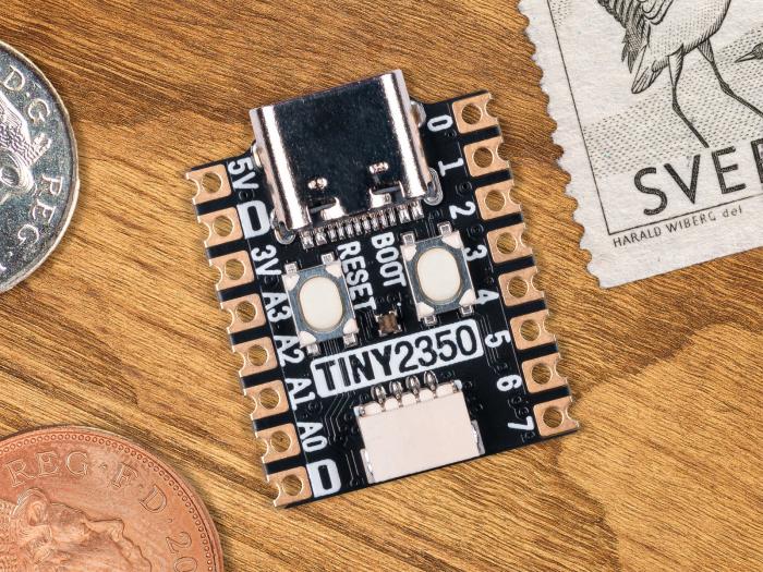 Pimoroni Tiny 2350 - Utvecklingskort med RP2350 @ electrokit (2 av 2)