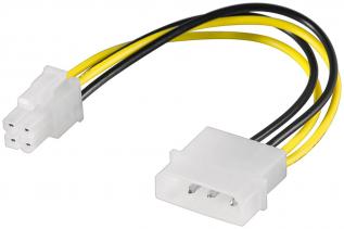 Adapterkabel Molex 4-pin till ATX12V P4 4-pin @ electrokit