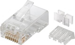 Network plug RJ45 cat6a UTP @ electrokit