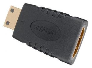 Adapter HDMI hona - mini hane (4k @ 60Hz) svart @ electrokit