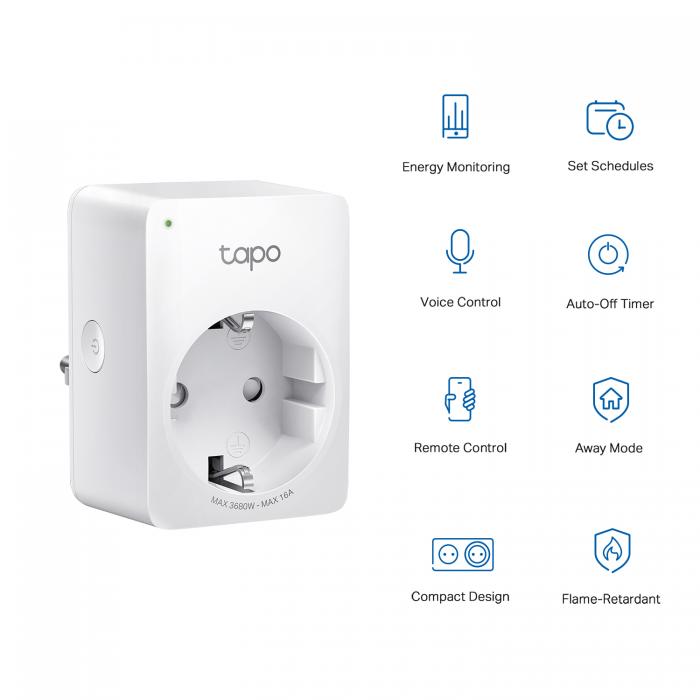TP-Link Tapo P110 Smart Wi-Fi Socket @ electrokit (2 av 4)