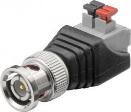 Adapter BNC male push terminals @ electrokit