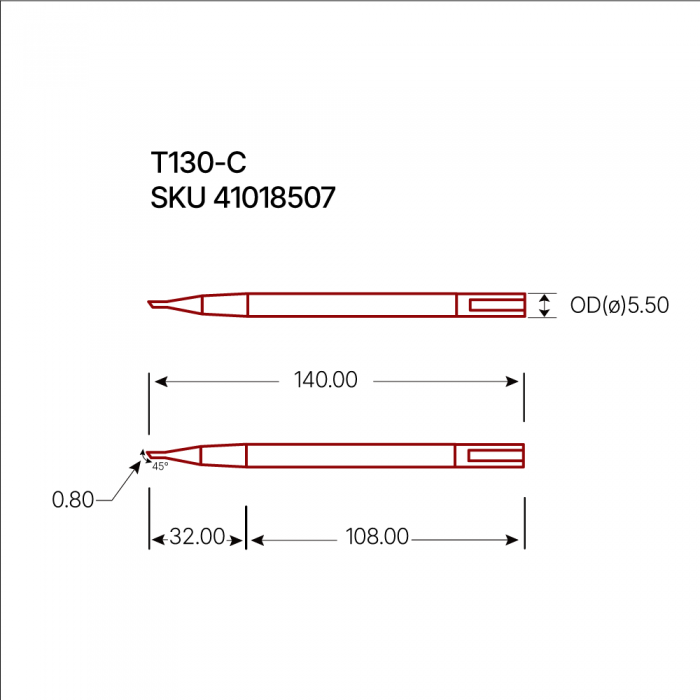 Solder tip T130-C @ electrokit (2 of 2)