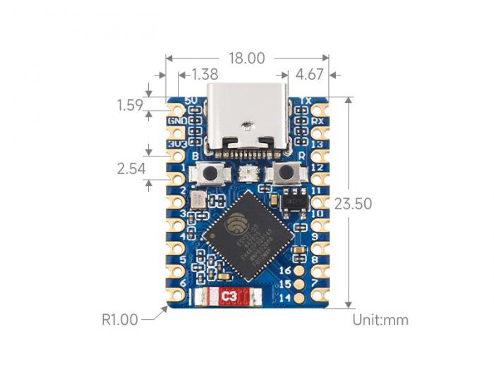 Utvecklingskort ESP32-S3 @ electrokit (5 av 6)