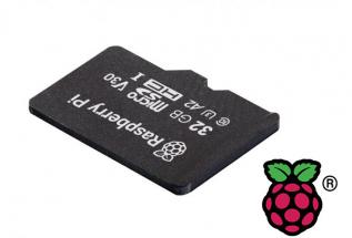 Memory card SDHC 32GB incl Raspberry Pi OS @ electrokit