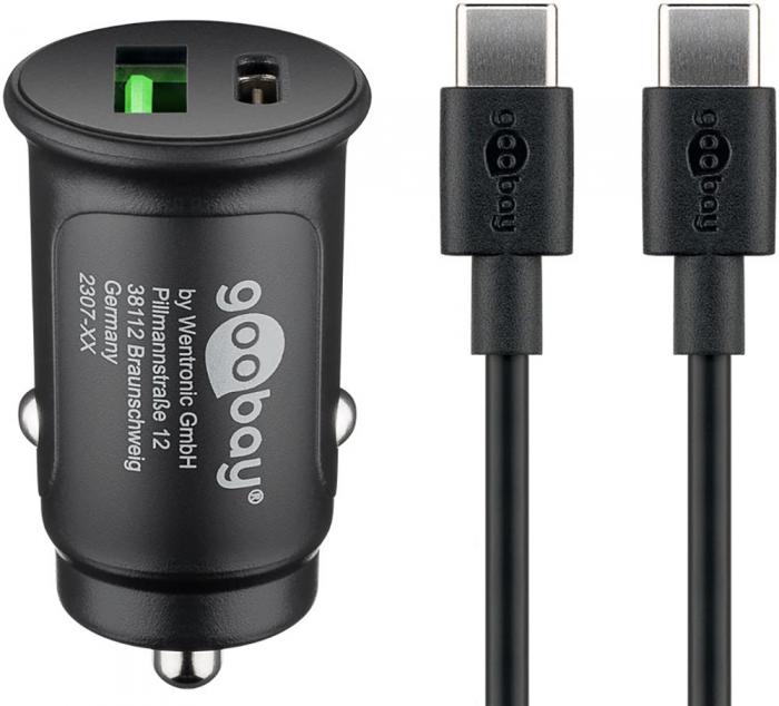 USB-C PD car charger 27W incl USB-C cable 1m @ electrokit (1 of 6)