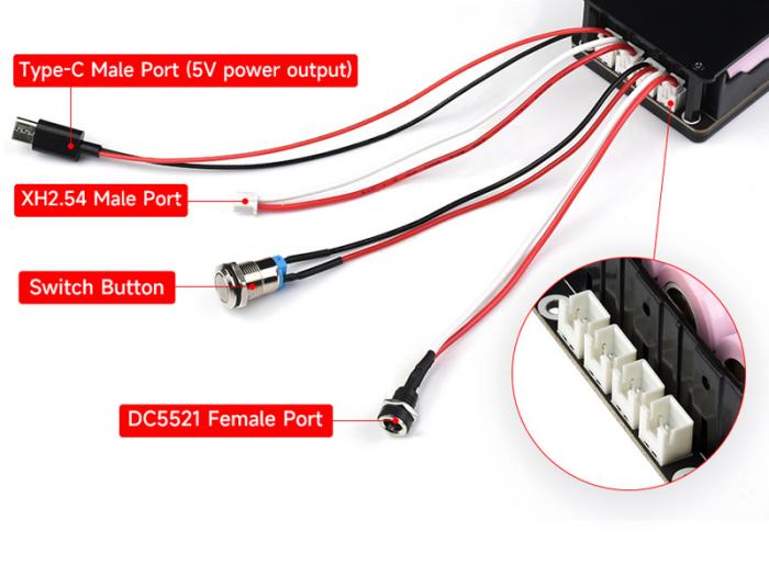 UPS-modul 3x18650 5V 5A @ electrokit (11 av 13)