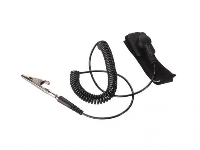 Handledsband ESD svart kardborre @ electrokit (1 av 1)