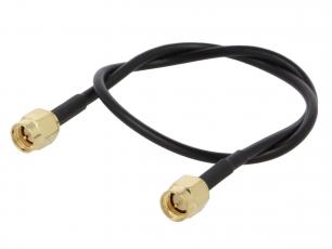 Kabel SMA-hane till SMA-hane RG-174 0.3m @ electrokit