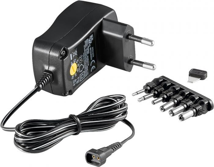 Stllbar ntadapter 3-12V 7.2W 0.6A @ electrokit (1 av 1)