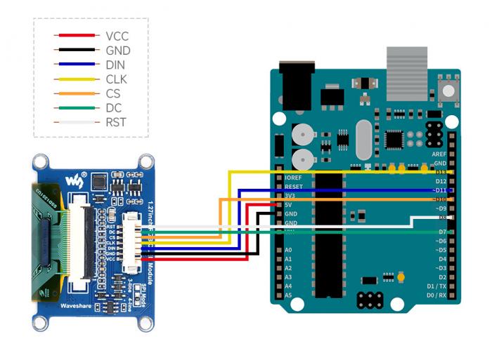 LCD OLED 1.27