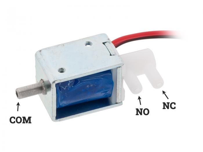 Magnetventil 1.6mm 3-vg 12V @ electrokit (3 of 4)