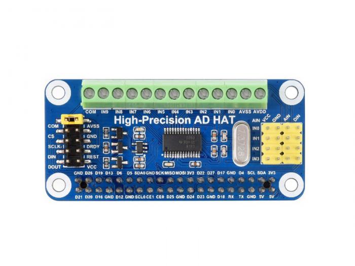 32-bit 10x ADC HAT fr Raspberry Pi @ electrokit (3 av 9)