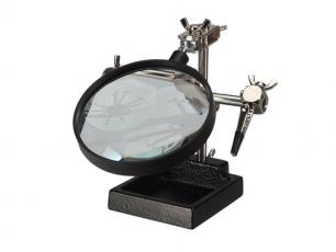 Helping hand with magnifier @ electrokit