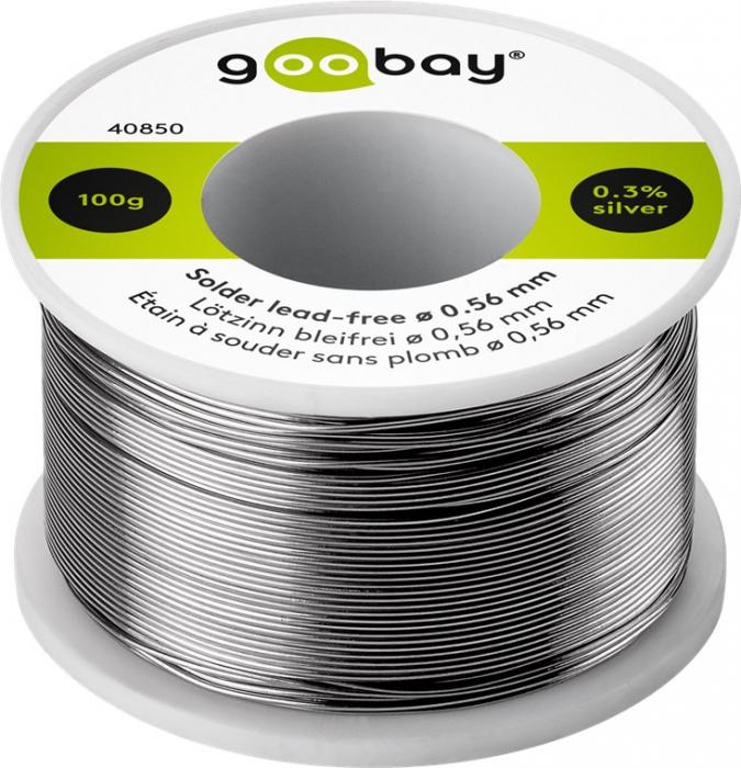 Solder wire Sn/Cu/Ag 0.56mm 100g lead free @ electrokit (1 of 1)